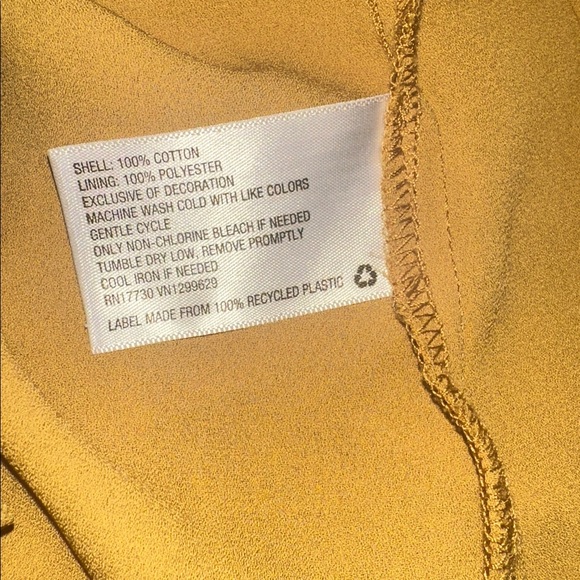 Knox Rose boho Mustard Eyelet Dress with tassels  size small - Picture 7 of 8